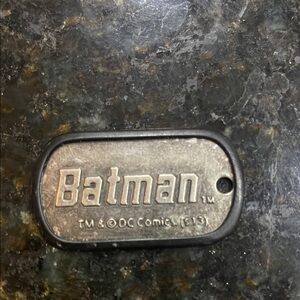 Batman Silver and Black Dog Tag